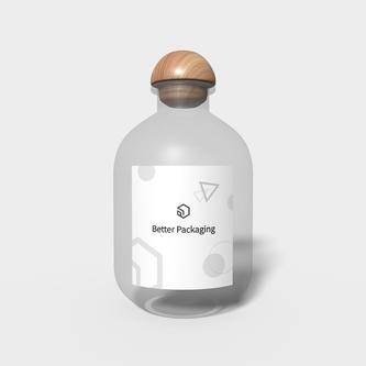 Bottles Glass Cylindrical Dieline 502910